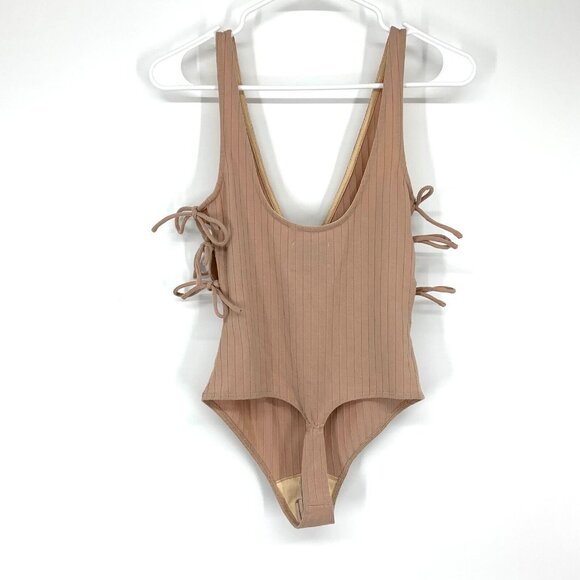 Privacy Please Revolve Bodysuit Top Mission Ribbed Thong VNeck - Picture 10 of 12